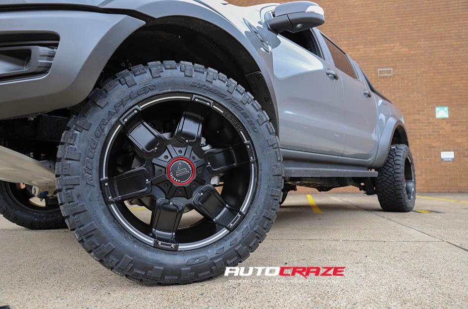 FORD RANGER RAPTOR AB811 SATIN BLACK GLOSS INSERTS